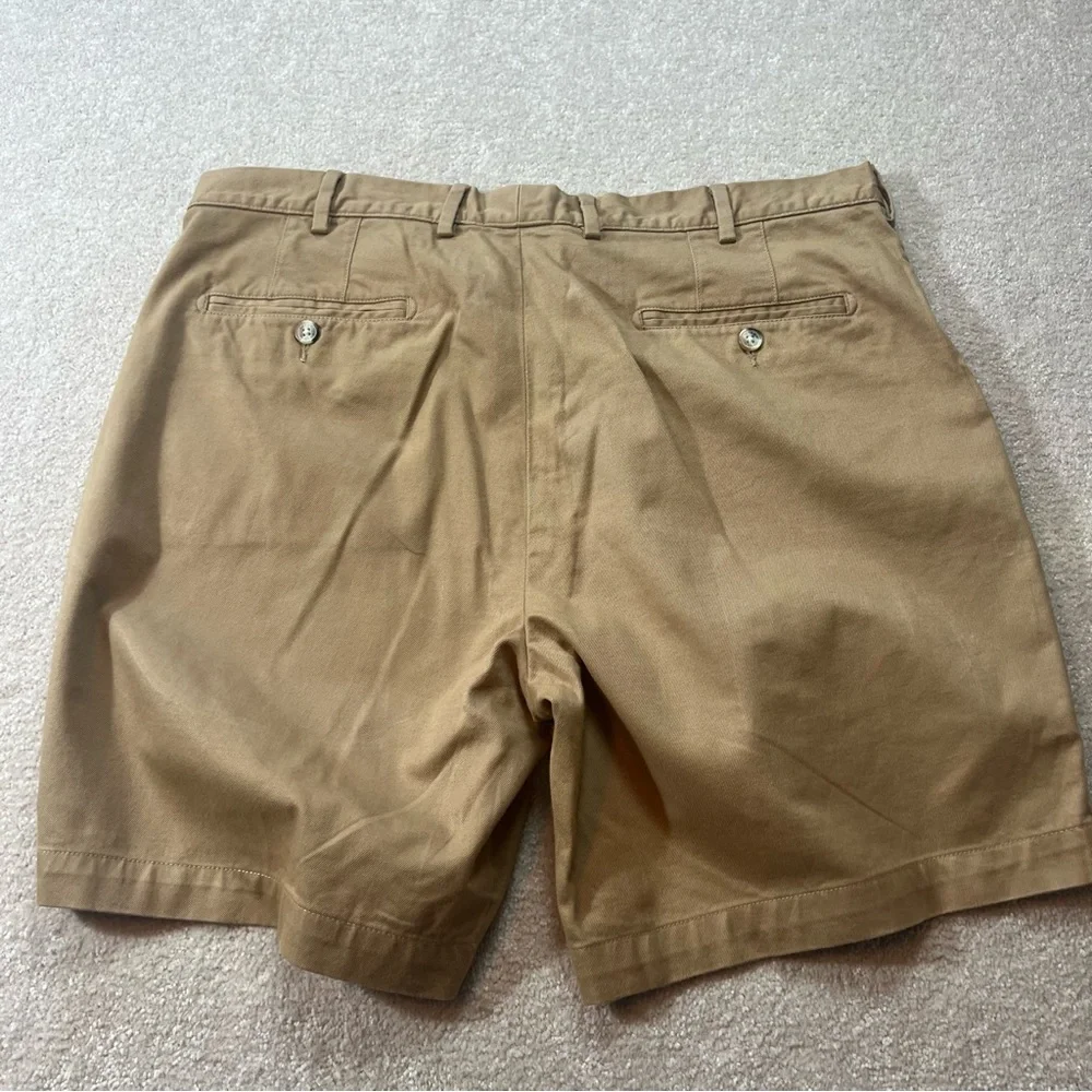 Peter Millar Mens Shorts Casual Chino Khaki Flat Front Size 36 - Picture 6 of 7
